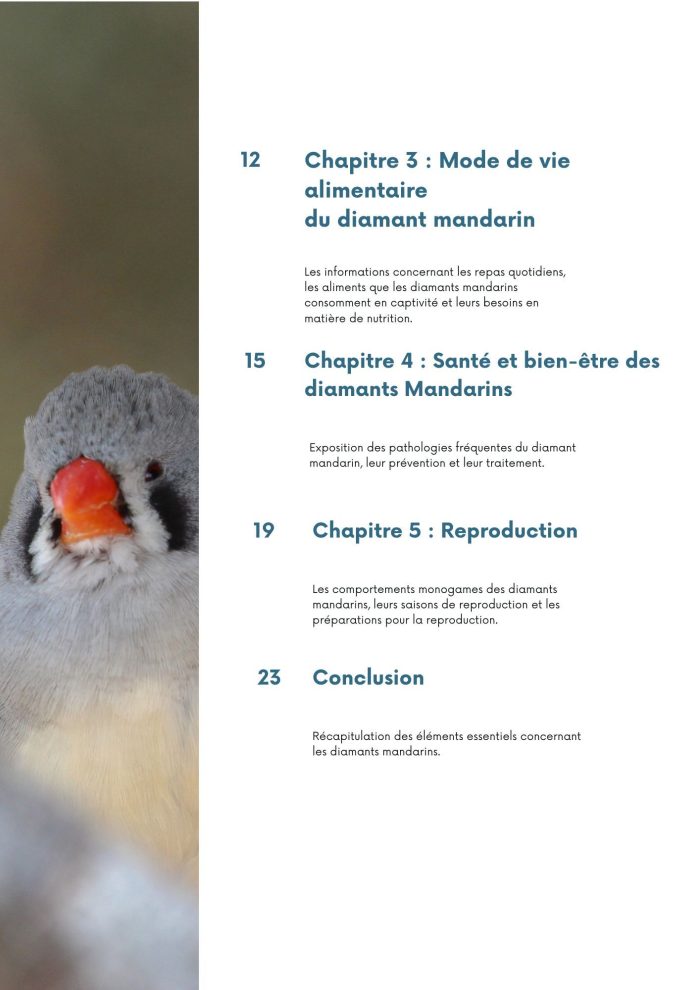 deuxième partie Table des matières du guide d'élevage